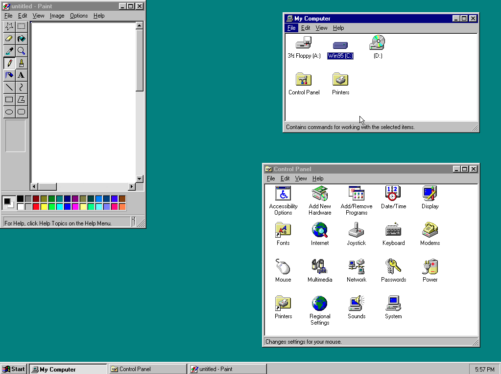 Windows 95 picture